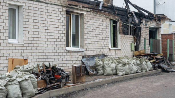 Professional Fire Damage Removal technician working in Glendale, WI